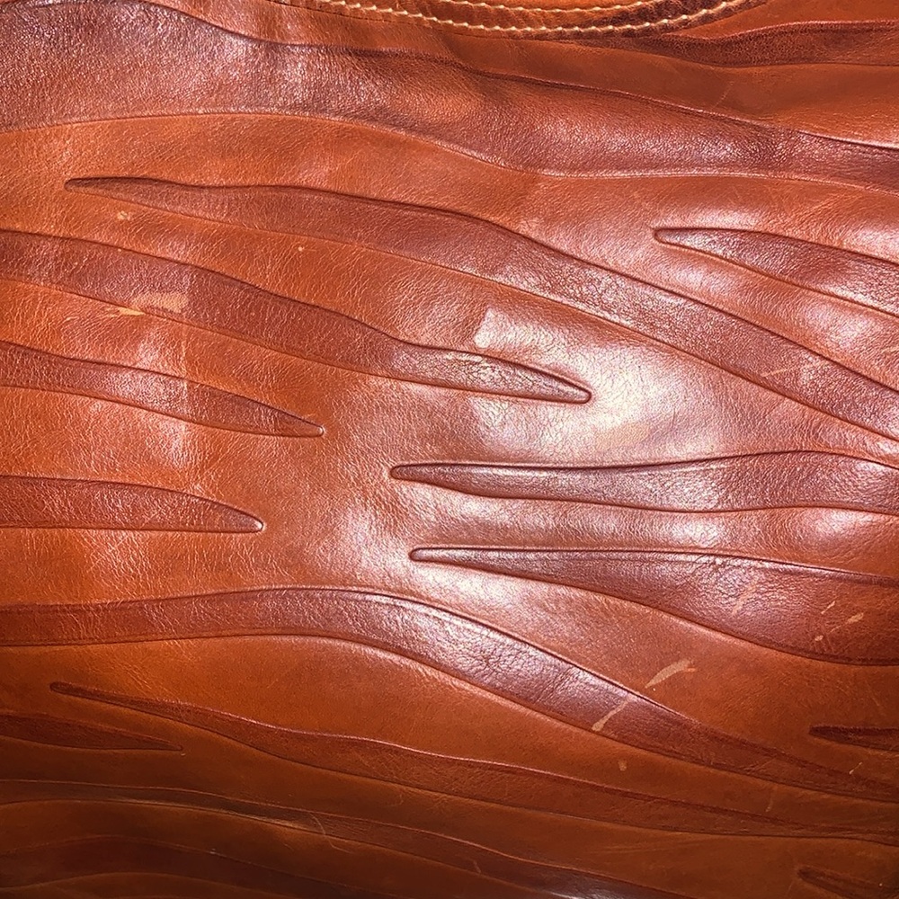 DOONEY & BOURKE LARGE FLORENTINE BROWN ZEBRA PRINT LEATHER HANDBAG - Picture 5 of 15